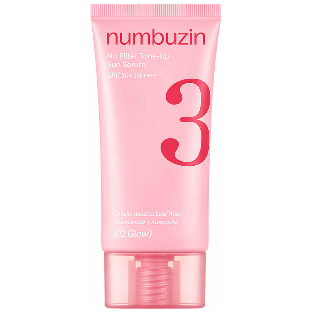 Солнцезащитная тонирующая сыворотка numbuzin No.3 No Filter Tone-Up Sun Serum SPF50+ PA++++ 02 Glow