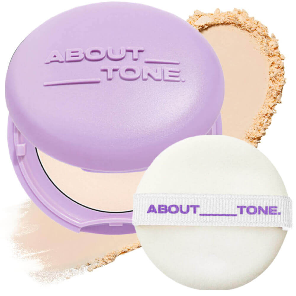 Спрессованная пудра для лица с блюр-эффектом About Tone Blur Powder Pact 03 Natural