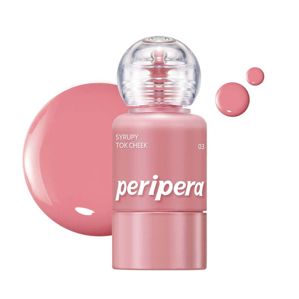 Жидкие румяна с влажным финишем Peripera Syrupy Tok Cheek 03 Friendship Mauve