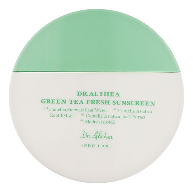 Успокаивающий солнцезащитный крем Green Tea Fresh Sunscreen SPF50+ PA++++ 45мл