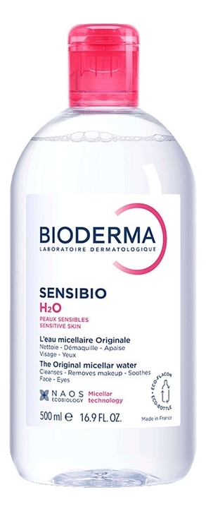 Мицеллярная вода для чувствительной кожи Sensibio Н2О Sensibles: Вода 500мл