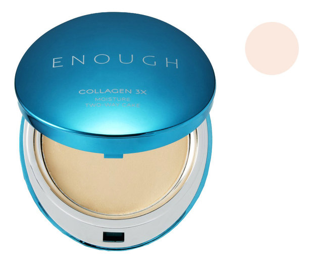 Пудра для лица со сменным блоком Collagen 3X Moisture Two-Way Cake SPF28 PA++ 2*13г: #13N