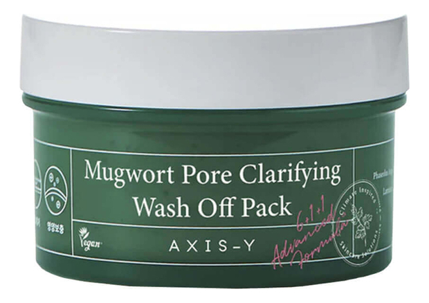 Очищающая глиняная маска с экстрактом полыни 6+1+1 Mugwort Pore Clarifying Wash Off Pack: Маска 100мл