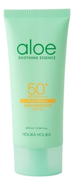 Солнцезащитный крем для лица и тела с экстрактом алоэ вера Aloe Waterproof Sun Cream SPF50+ PA++++ 70мл