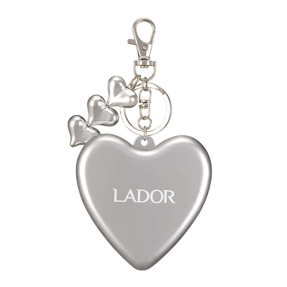 Складная расчёска-брелок Lador Heart Brush Silver