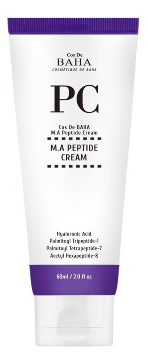 Крем для лица с пептидами M.A Peptide Cream: Крем 60мл