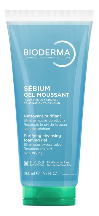 Гель для лица Sebium Gel Moussant: Гель 200мл (без помпы)