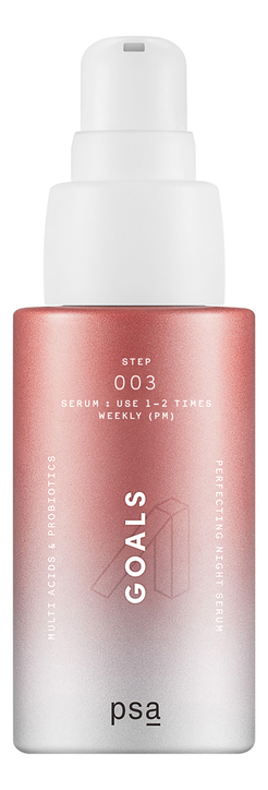 Ночная мультикислотная сыворотка для лица с пробиотиками Goals Multi Acids & Probiotics Perfecting Night Serum 30мл