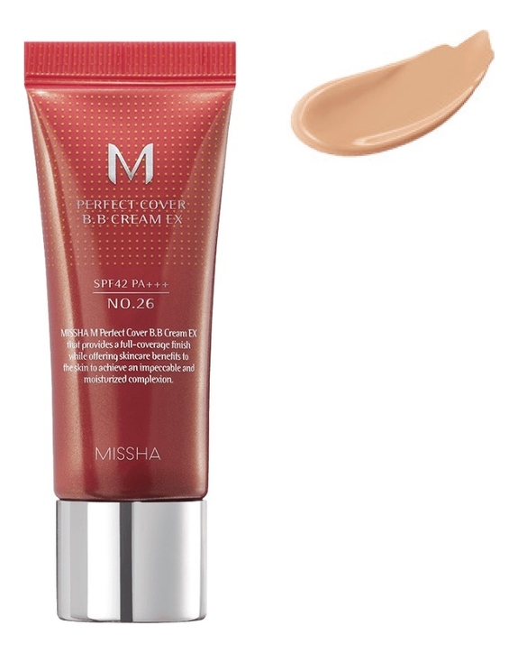 BB крем для лица M Perfect Cover Cream EX SPF42 PA+++ 20мл: 26 Natural Caramel