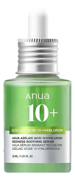 Сыворотка для лица с азелаиновой кислотой Azelaic Acid 10 Hyaluron Redness Soothing Serum 30мл: Сыворотка 30мл