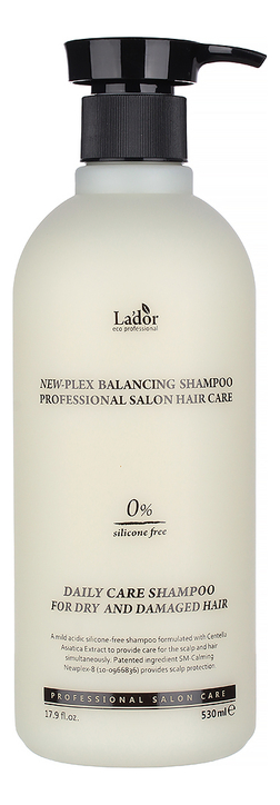 Мягкий бессиликоновый шампунь с успокаивающим эффектом New-Plex Balancing Shampoo 530мл