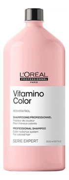 Шампунь для защиты цвета волос с ресвератролом Serie Expert Vitamino Color Resveratrol Shampooing: Шампунь 1500мл