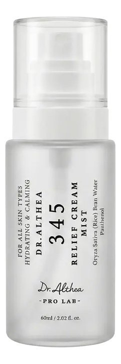 Успокаивающий мист для лица с гидролатом риса и пантенолом 345 Relief Cream Mist: Мист 60мл