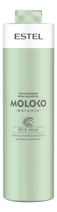 Протеиновый крем-шампунь для волос Moloko Botanic Rice Milk: Крем-шампунь 1000мл