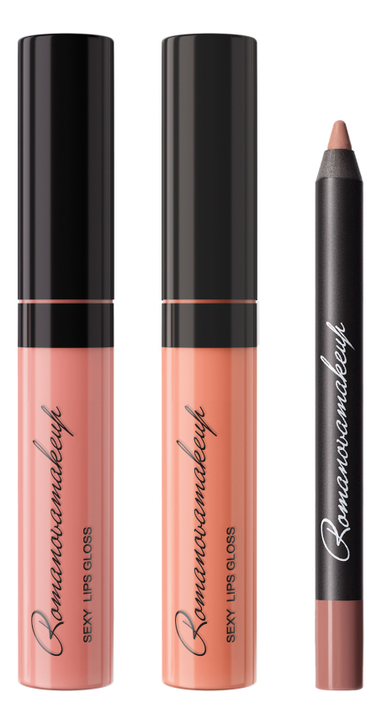 Набор для макияжа губ (карандаш Sexy Contour Lip Liner Ice Kiss Mini + блеск Sexy Lips Gloss Fabulous 8,5мл + блеск Sexy Lips Gloss Flirty 8,5мл)