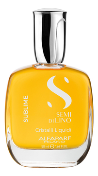 Масло против секущихся кончиков придающее блеск Semi Di Lino Sublime Cristalli Liquidi 50мл: Масло 50мл