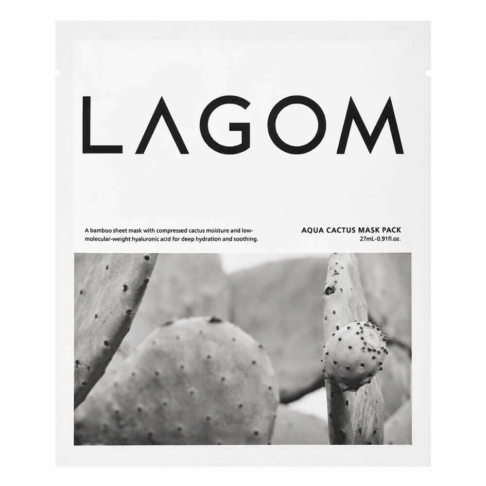 Увлажняющая тканевая маска Lagom Aqua Cactus Mask Pack