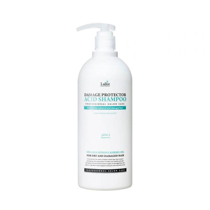 Защитный шампунь для поврежденных волос Lador Damage Protector Acid Shampoo - 530 мл.