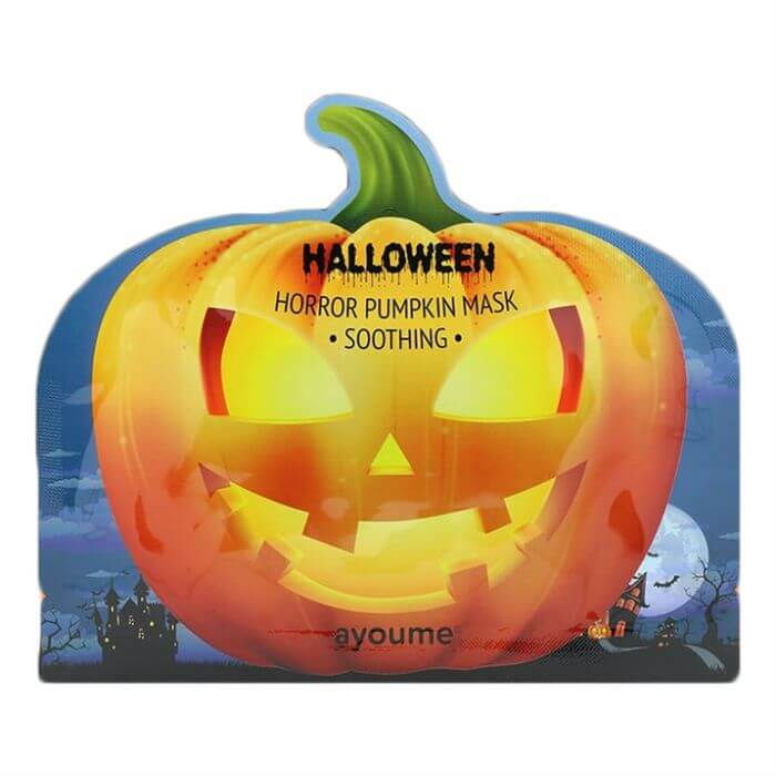 Увлажняющие тканевые маски Ayoume Halloween Horror Pumpkin Mask - Успокаивающая