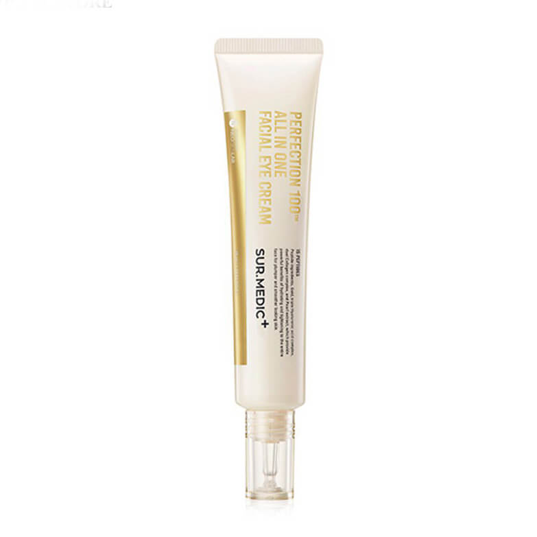 Пептидный крем для век с частицами золота SUR.MEDIC+ Perfection 100tm All In One Facial Eye Cream