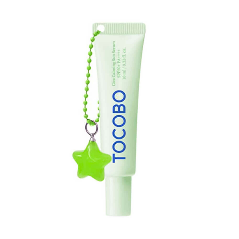 Успокаивающая солнцезащитная сыворотка Tocobo Cica Calming Sun Serum Deluxe SPF50+ PA++++ 10 мл