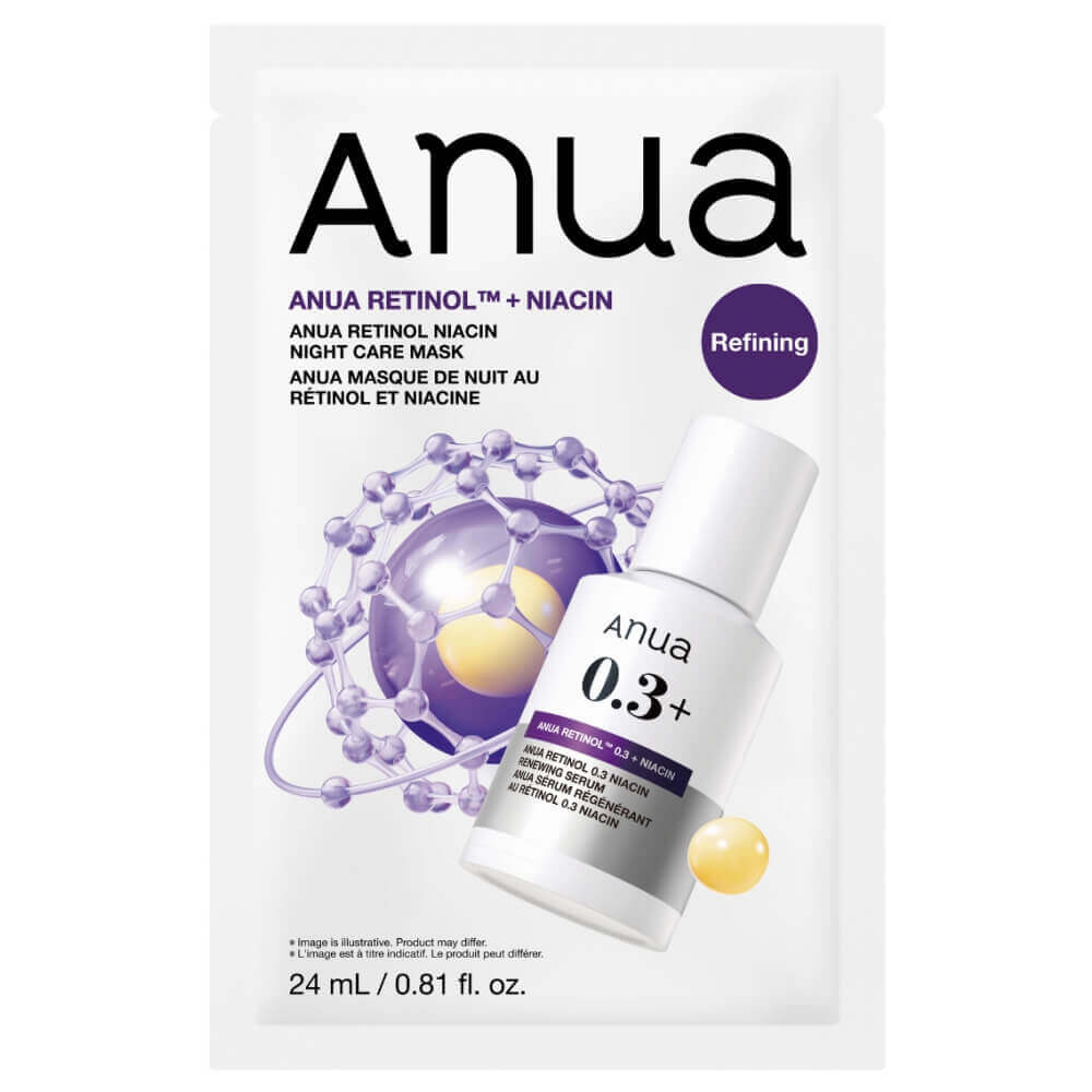 Тонизирующая тканевая маска с ретинолом и 5% ниацинамида Anua Retinol Niacin Night Care Mask