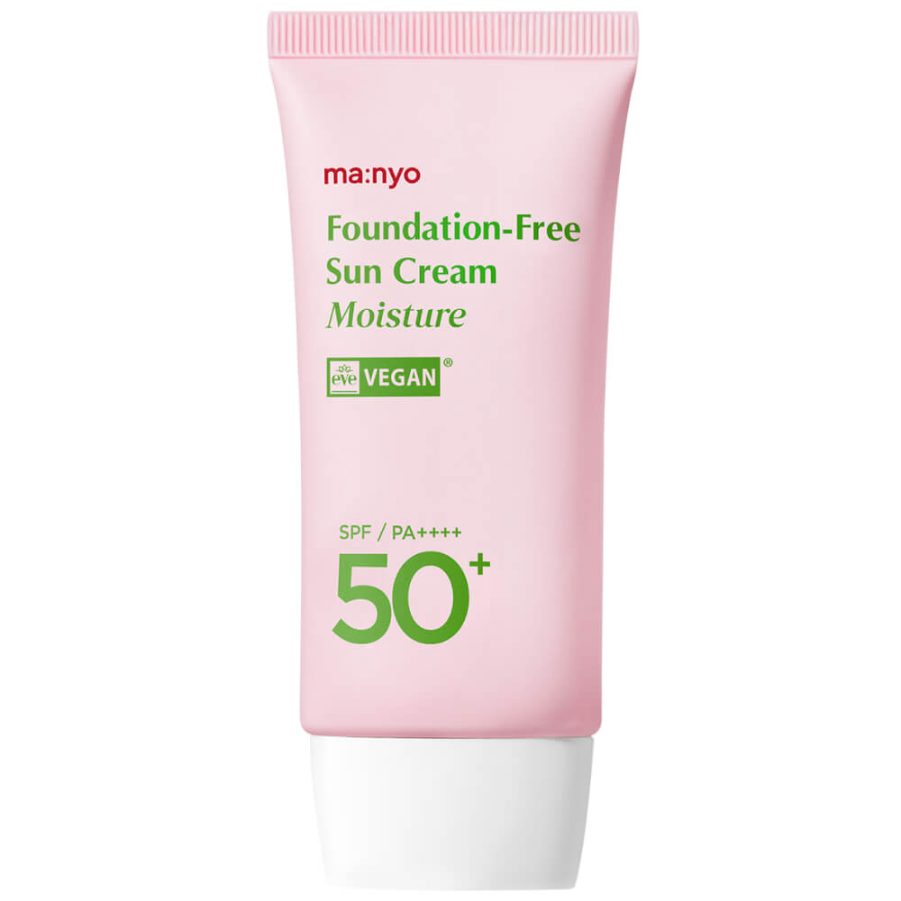 Увлажняющий солнцезащитный крем с тоном Manyo Foundation-Free Sun Cream Moisture SPF50+ PA++++