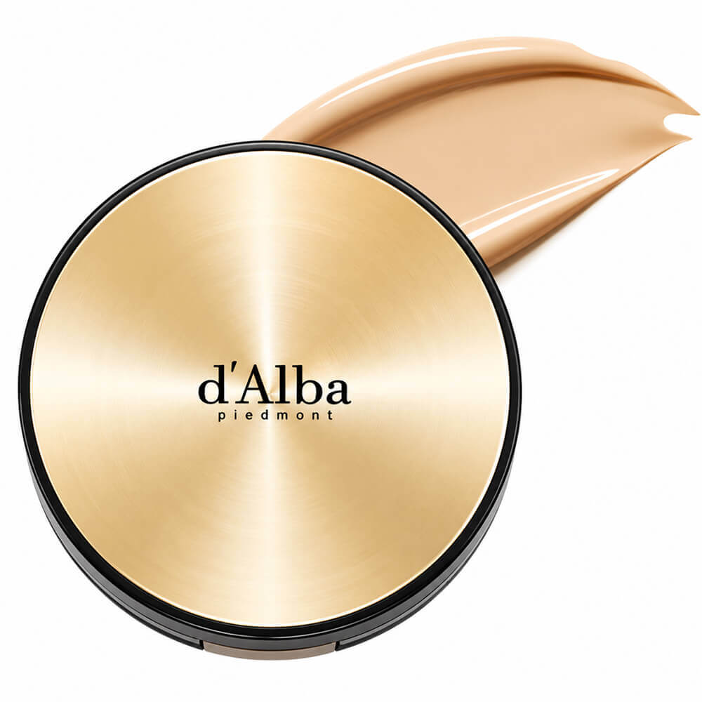 Стойкий кушон с сияющим финишем d'Alba Glow Fit Serum Cover Cushion SPF50+ PA++++ 23