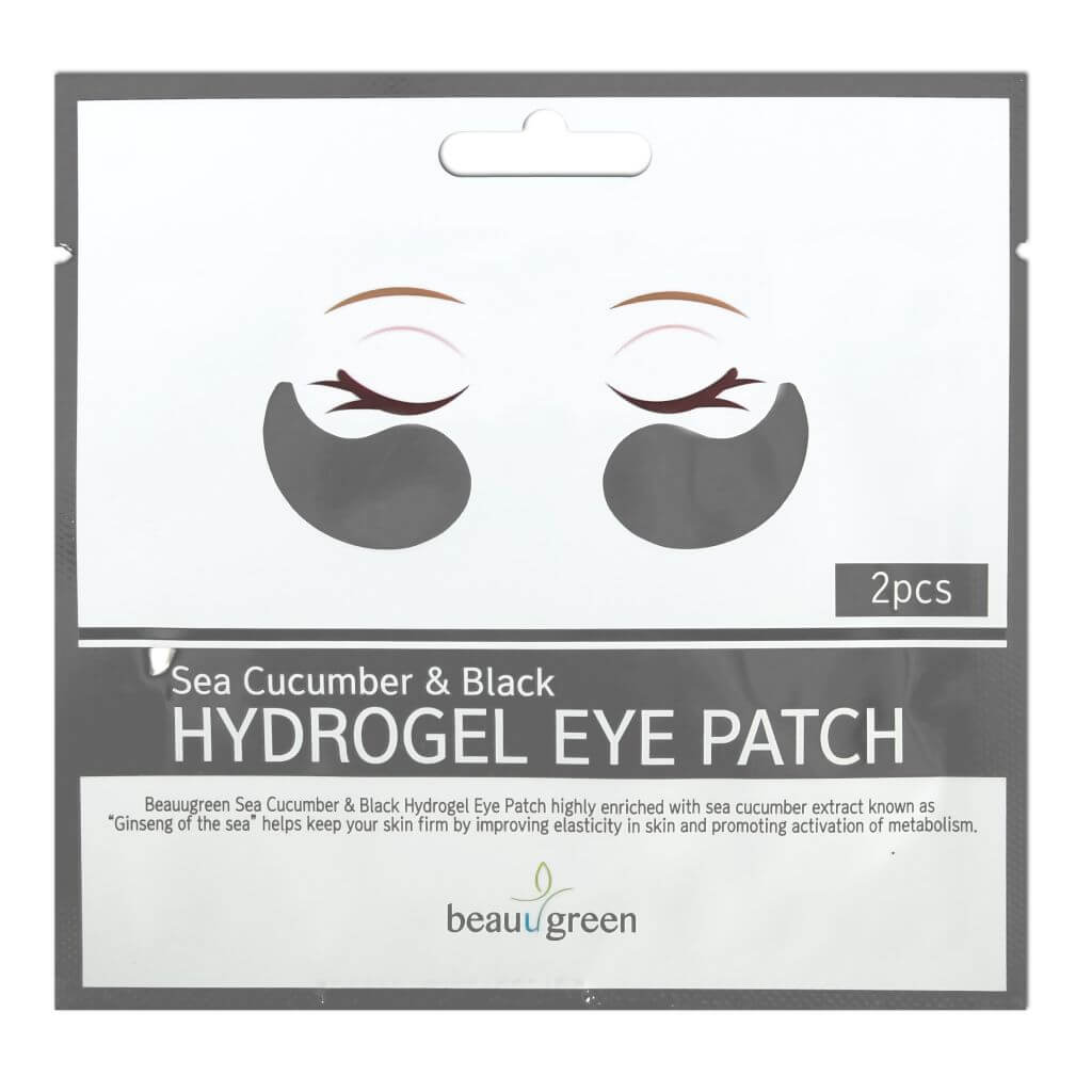 Гидрогелевые лифтинг патчи на 1 применение BeauuGreen Sea Cucumber&Black Hydrogel Eye Patch