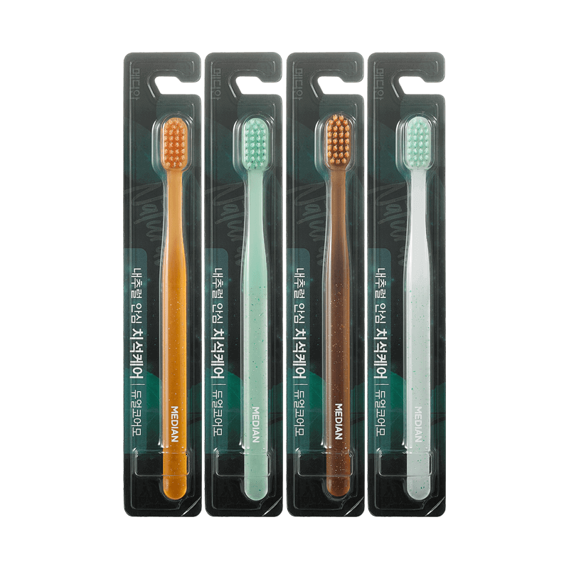 Зубная щетка от кариеса с центеллой и прополисом Median Natural Safe Tartar Care Toothbrush