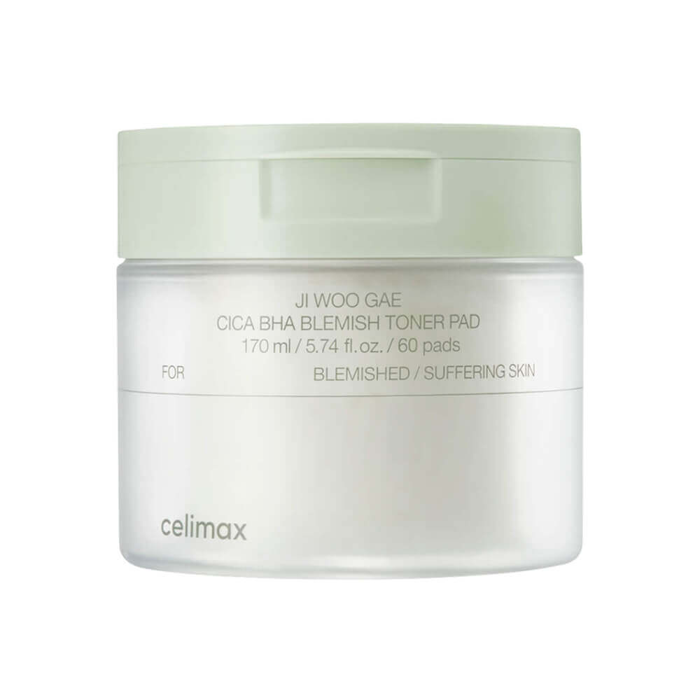 Пилинг-пэды от воспалений Celimax Ji Woo Gae Cica BHA Blemish Toner Pad 60 шт