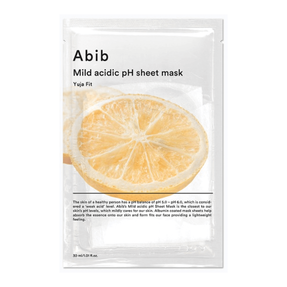Осветляющая слабокислотная маска с юдзу Abib Mild Acidic pH Sheet Mask Yuja Fit