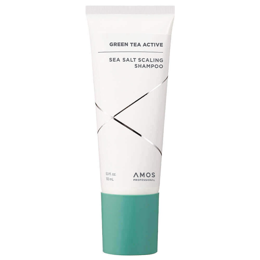 Отшелушивающий шампунь с морской солью Amos Professional Green Active Sea Salt Scaling Shampoo