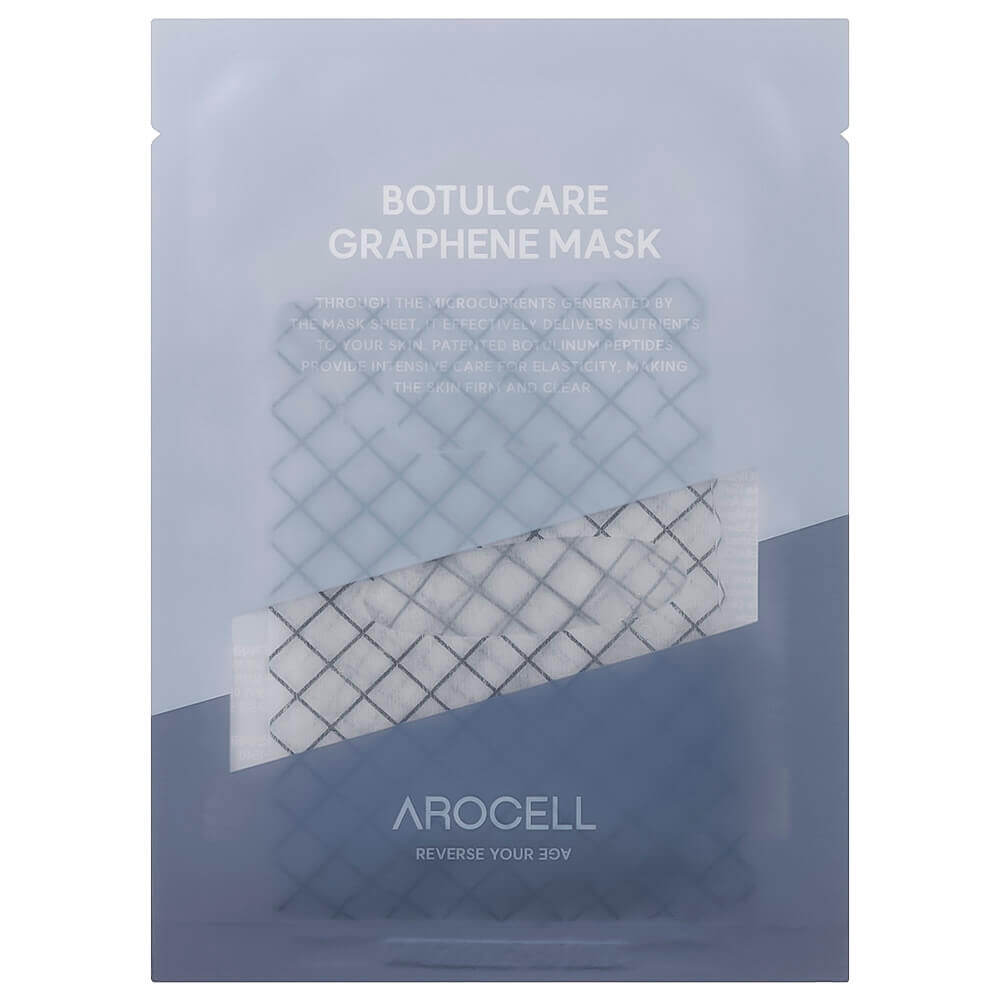Графеновая маска с ботулиническим пептидом и коллагеном Arocell Botulcare Graphene Mask