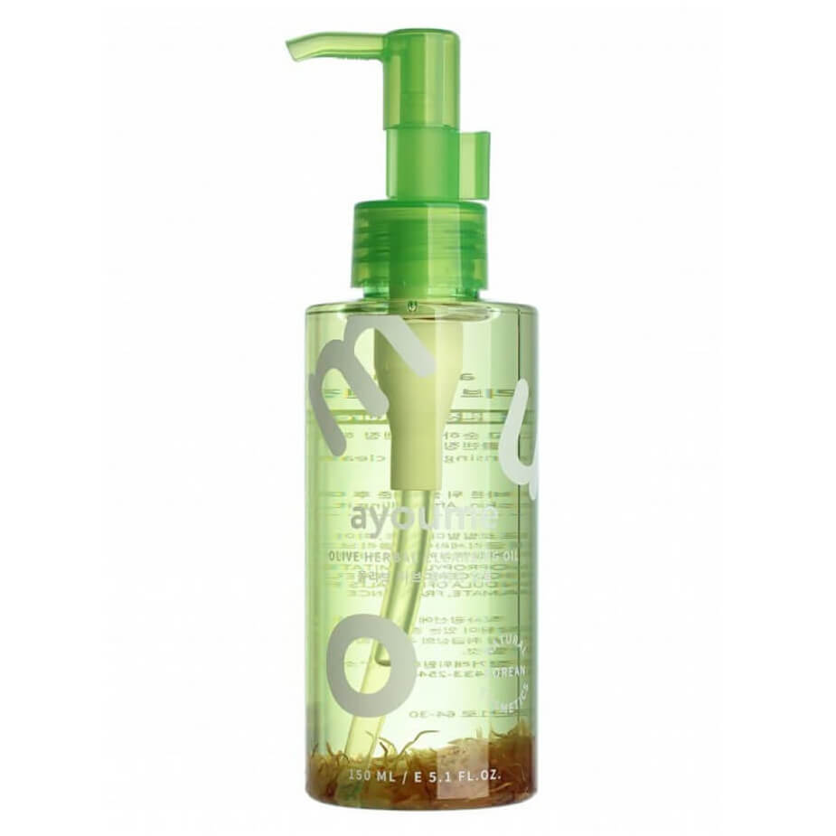 Гидрофильное масло с лепестками календулы Ayoume Olive Herbal Cleansing Oil