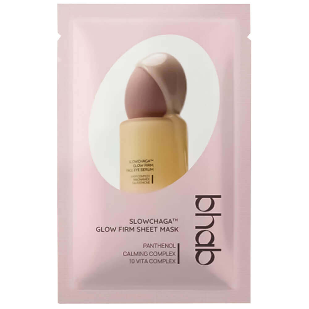 Увлажняющая маска с пептидами и бакучиолом bhab Slowchaga Glow Firm Serum Mask Sheet