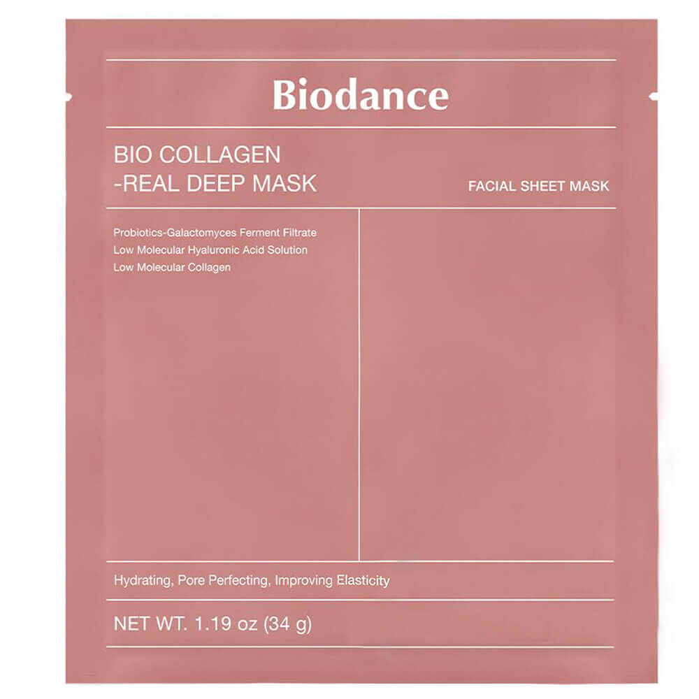 Ночная гидрогелевая маска с коллагеном для эластичности кожи Biodance Bio-Collagen Real Deep Mask 1 шт