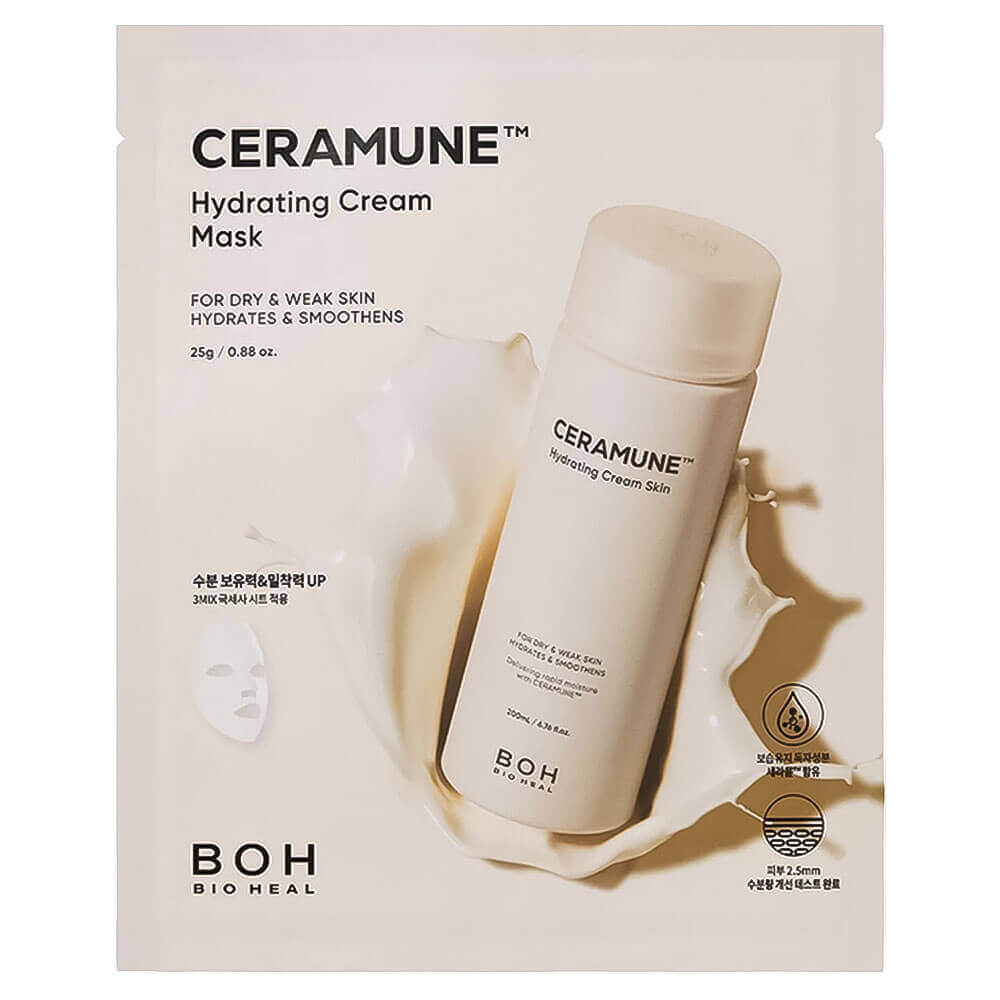 Увлажняющая тканевая маска с церамидами BIOHEAL BOH Ceramune Hydrating Cream Mask