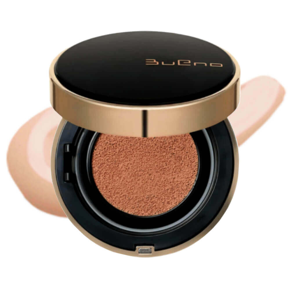 Стойкий кушон с лёгким покрытием Bueno Madecassoside Greentea Cushion Foundation SPF50+ PA+++, 23 тон