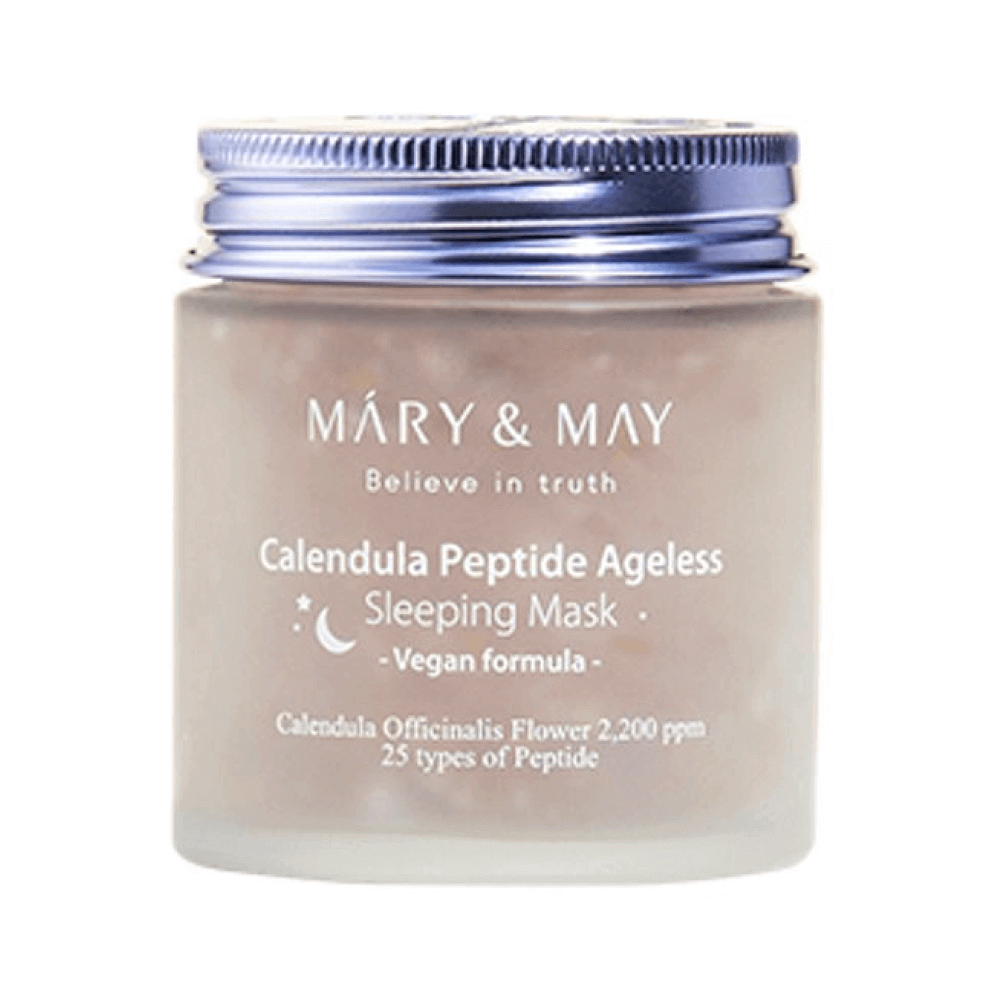 Ночная антивозрастная маска с лепестками календулы Mary&May Calendula Peptide Ageless Sleeping Mask 110 мл