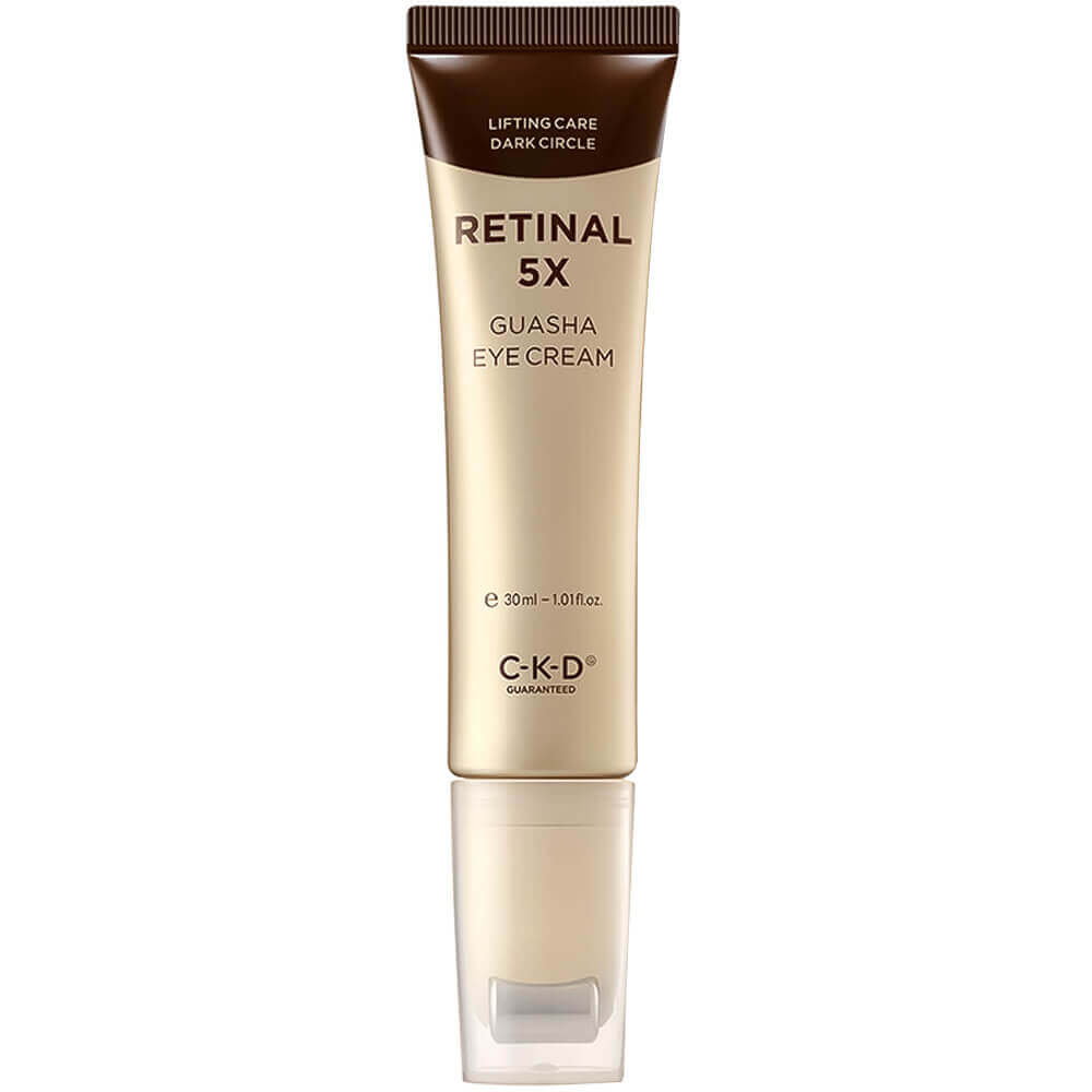 Омолаживающий крем для век с роликовым массажёром CKD Retinal 5X Guasha Eye Cream