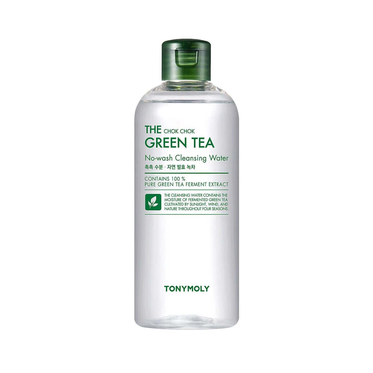 Мицеллярная вода с экстрактом зеленого чая Tony Moly The Chok Chok Green Tea No-wash Cleansing Water - 300 мл