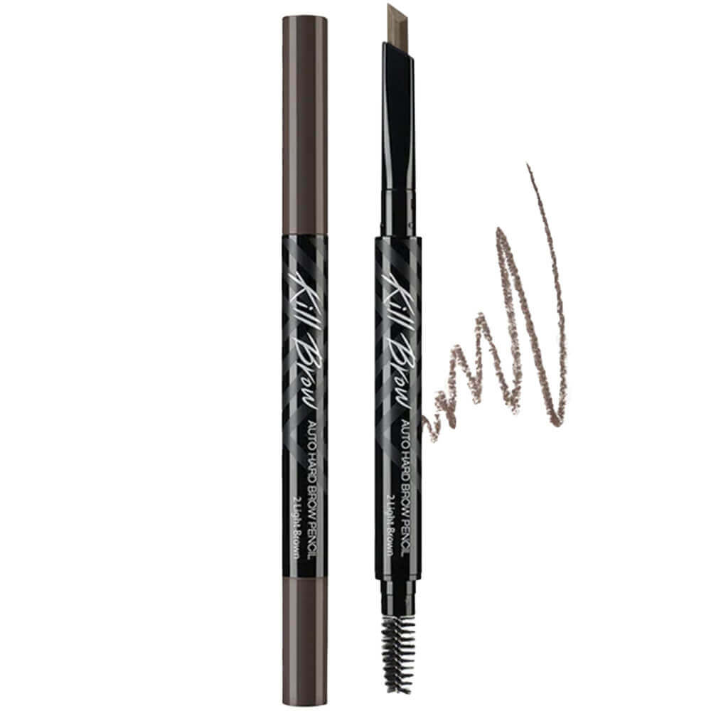 Автоматический карандаш для бровей с щёточкой CLIO Kill Brow Auto Hard Brow Pencil 2 Light Brown