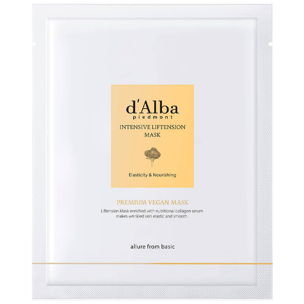 Тканевая маска с белым трюфелем для овала лица d'Alba Intensive Liftension Mask