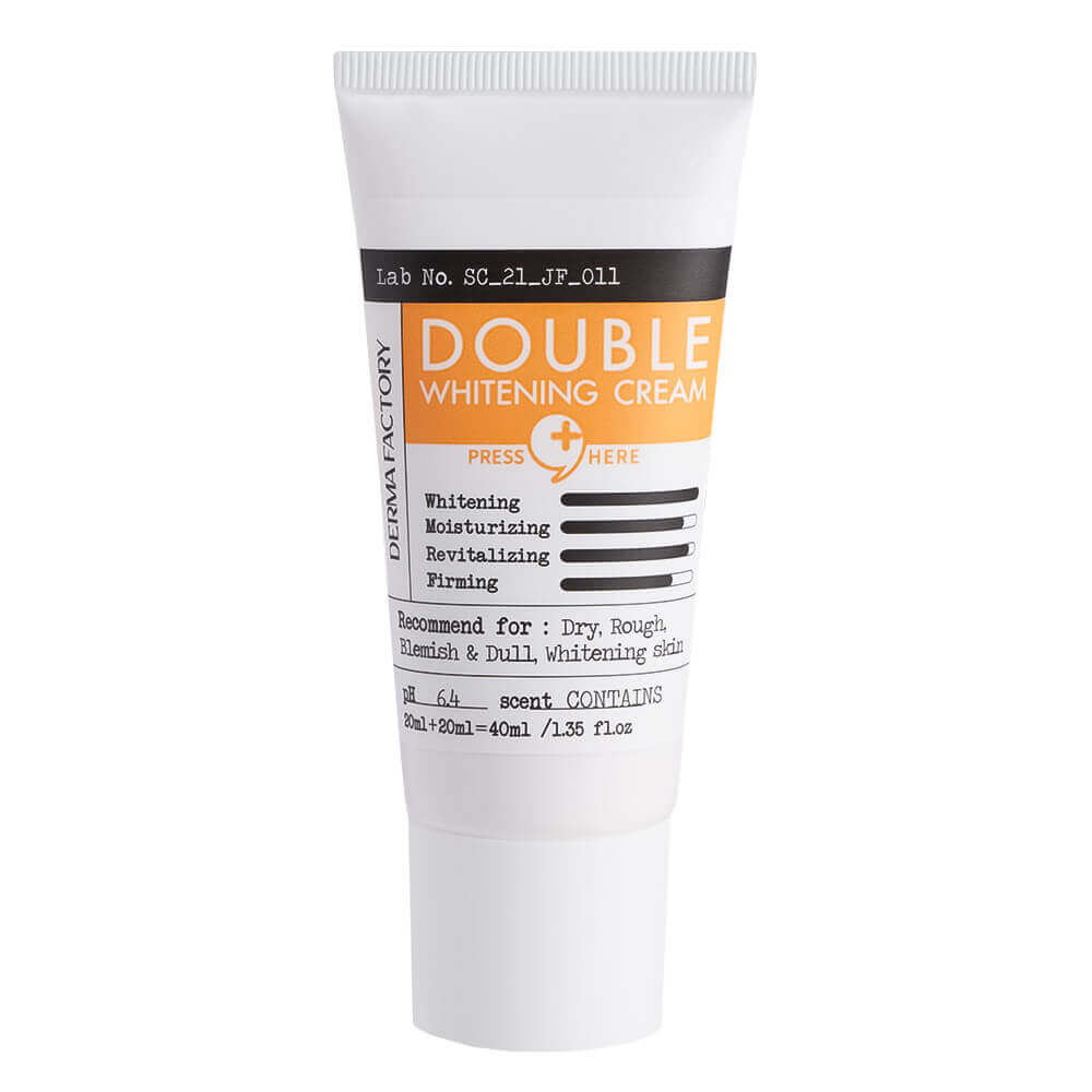 Двойной осветляющий крем с глутатионом и транексамовой кислотой Derma Factory Double Whitening Cream
