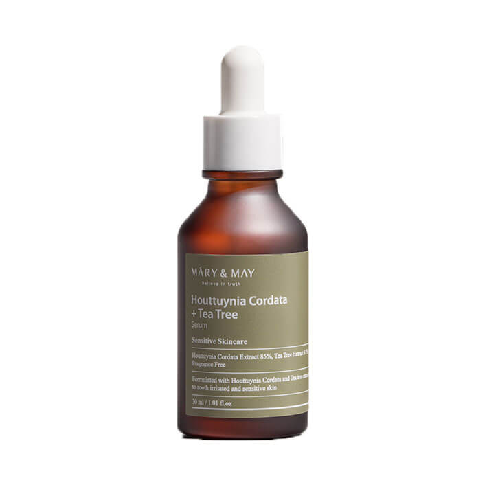 Успокаивающая ампула с хауттюйнией и чайным деревом Mary&May Houttuynia Cordata + Tea Tree Serum