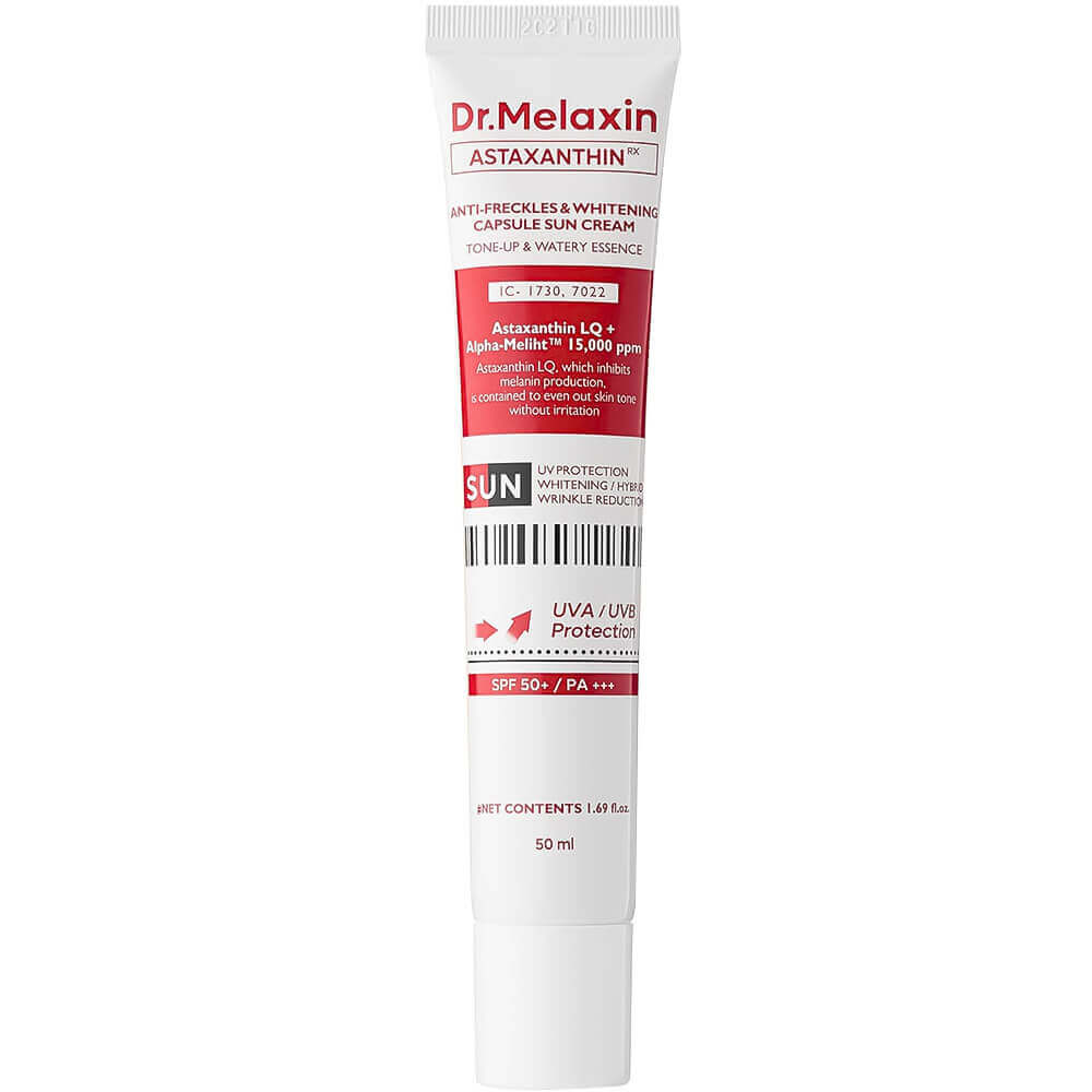 Солнцезащитный крем Dr.Melaxin Astaxanthin Anti-Freckles&Whitening Capsule Sun Cream SPF50+ PA+++