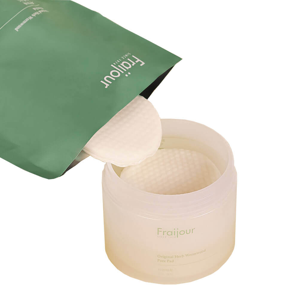 Рефил тонизирующие пэды с полынью для сужения пор Fraijour Original Herb Wormwood Pore Pad Refill