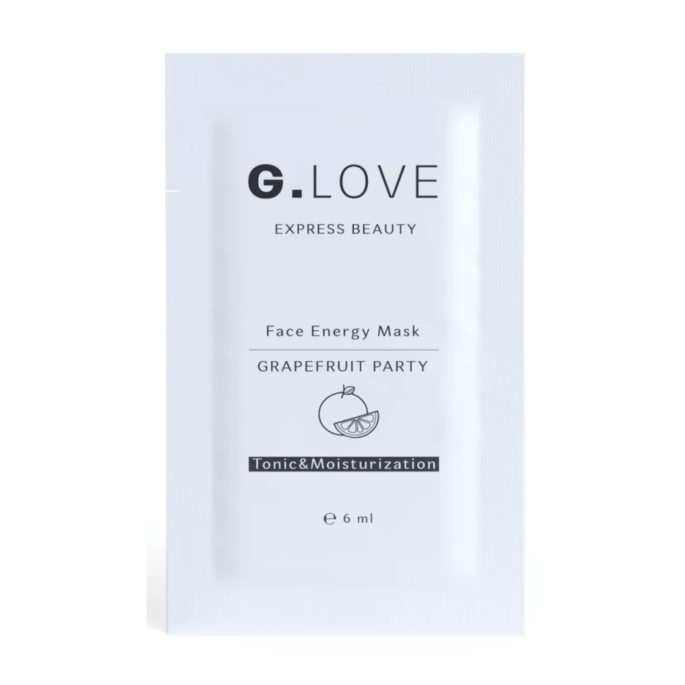 Тонизирующая маска для лица с ниацинамидом G.Love Face Energy Mask Grapefruit Party - саше 6 мл