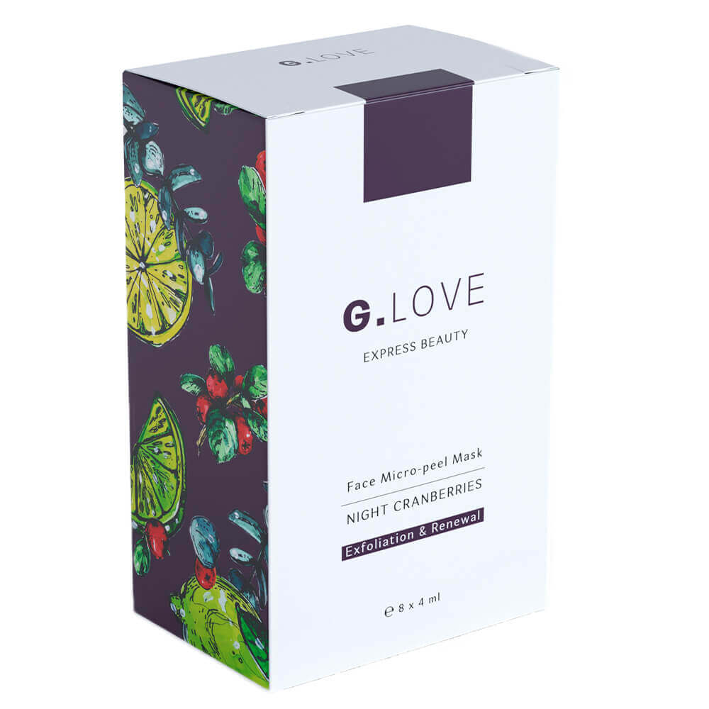 Ночная кислотная пилинг-маска G.Love Face Micro-peel Mask Night Cranberries - упаковка 32 мл